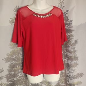 Adele & May Red Blouse